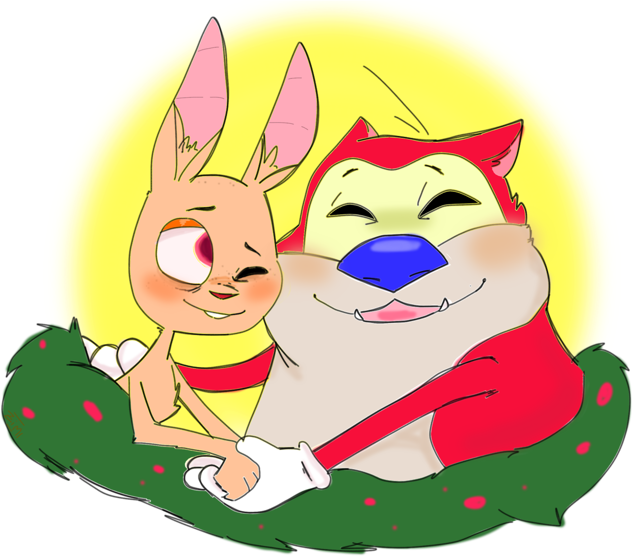 Ren & Stimpy It's So Cute Rempy Steven Network☆ Stevennetwork10000 - Cartoon (1280x1142)