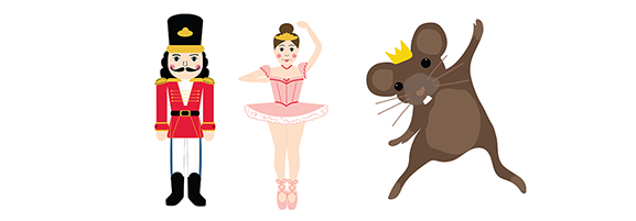 Beginning Sequence Of The Story, With The Sugar Plum - Cartoon (600x219)