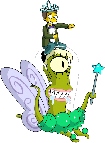 Kang Pirate Walk On Peg Tentacles Kodos Fairy Spread - Glitter (358x486)