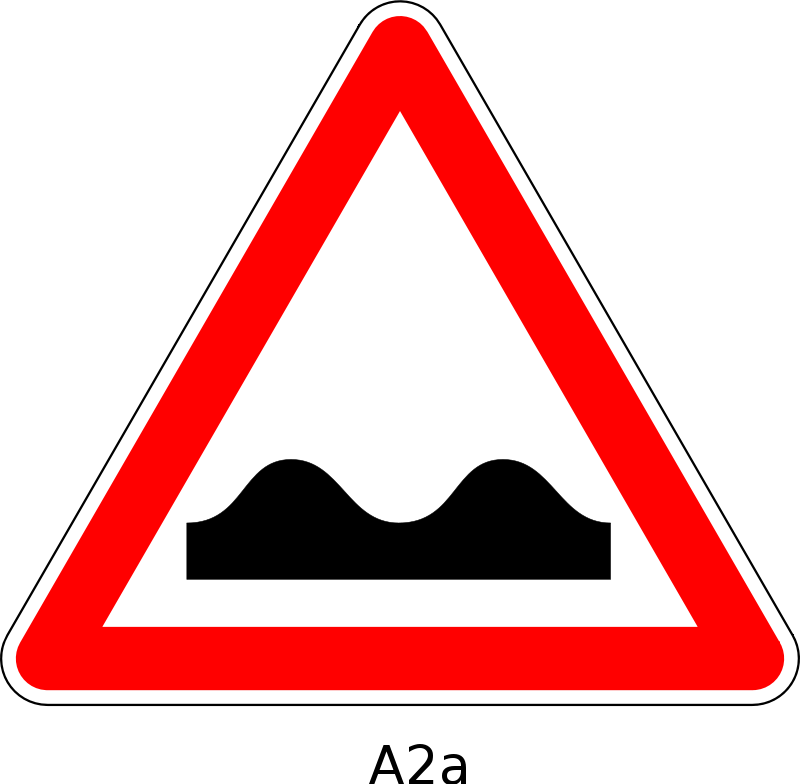 Free A2a - Bumpy Road Sign (800x784)
