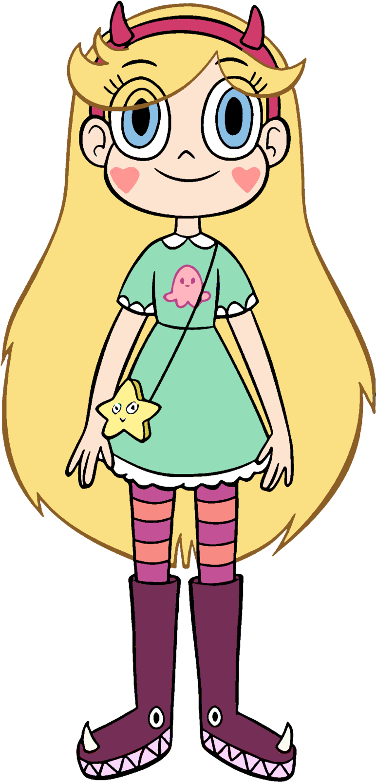 Hairyfood 114 7 Star Butterfly Front View By Wholuvcartoons - Star Butterfl...