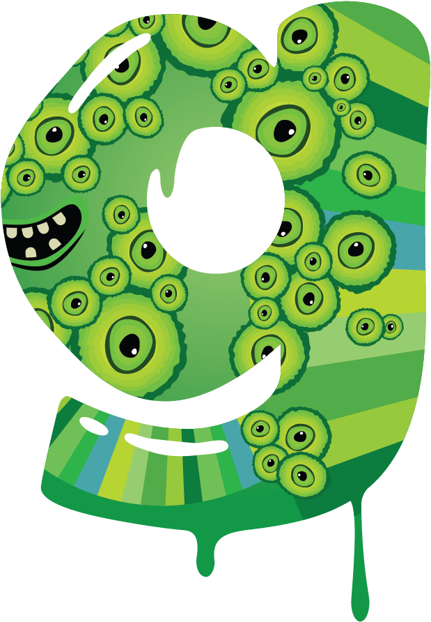 Letter Alphabet G Monster Clip Art - Alphabet Letters Clip Art (950x950)