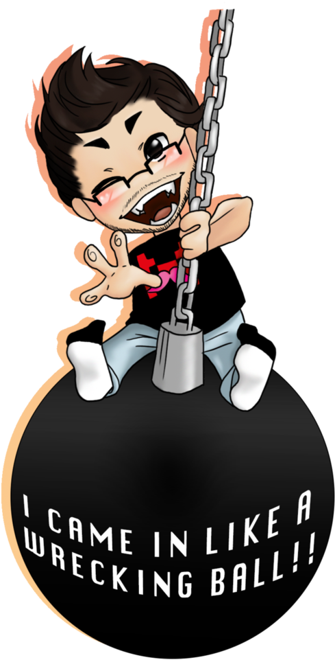 Markiplier Came In Like A Wrecking Ball By Sweet-optimus3 - Markiplier Chibi Fan Art (752x1063)