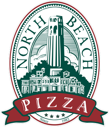 North Beach Pizza With 4 Stars Logo - North Beach Pizza (400x416)
