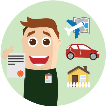 Home, Travel & Car Expert - Cartoon (375x365)