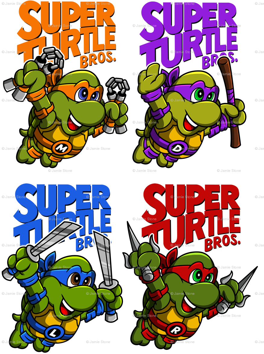 Super Turtle Bros - Leo Tmnt Slouchy V-neck (900x1210)
