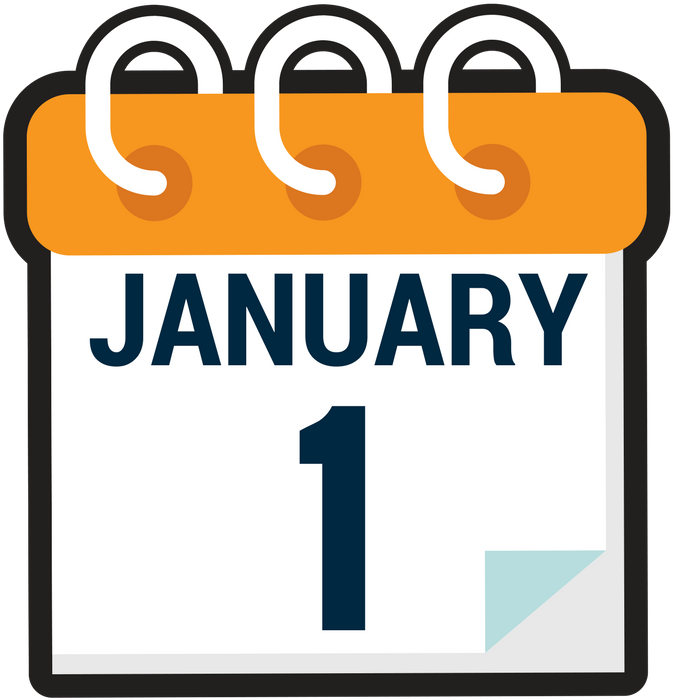 Orange January 1, 2018 Calendar Icon - Should Australia Day Be Changed (701x729)