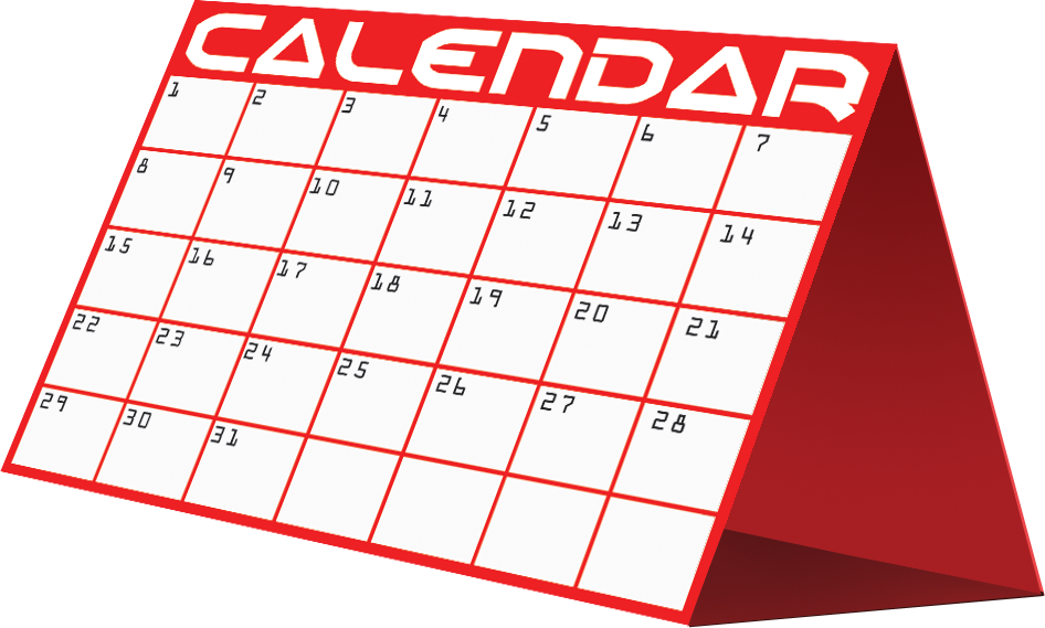 Monthly Calendar Clipart - Calendar Clipart (946x569)