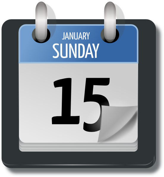 Daily Calendar Clipart (552x594)