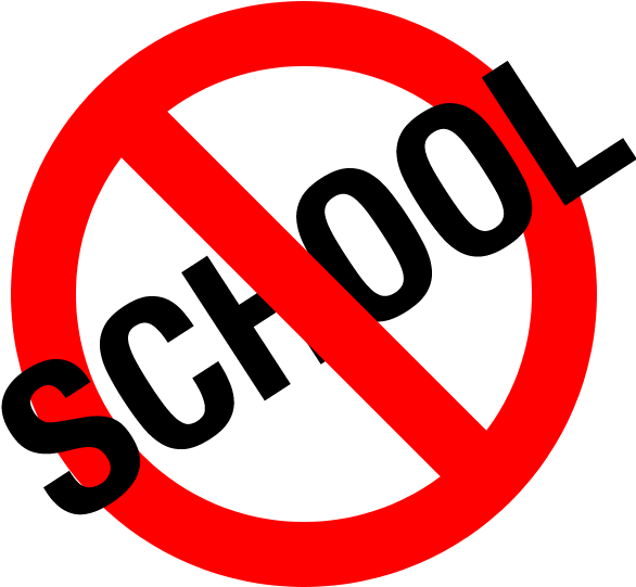 3 Day Calendar Clipart - No School (600x600)