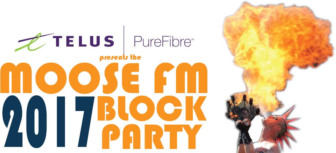 2017 Moose Fm Block Party Schedule Released - Telus (1280x533)