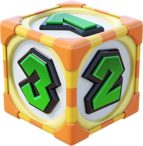 Dice Block - Mario Party Dice Block (550x560)