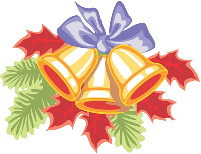 Advent Angels Bells Clipart - Holiday Bells Tile Coaster (400x307)