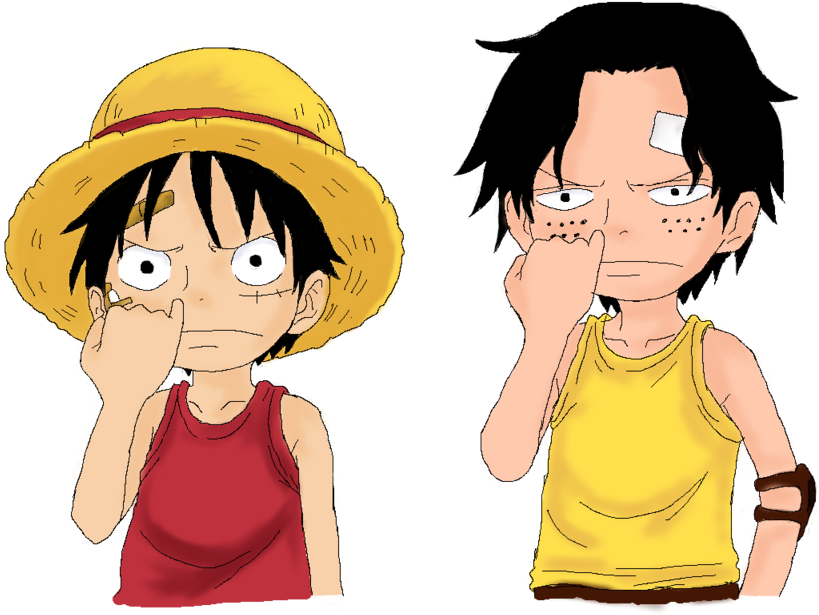 Rahasia Orang Yang Memiliki Nama Dengan Inisial D Hingga - Young Luffy And Ace (1024x819)