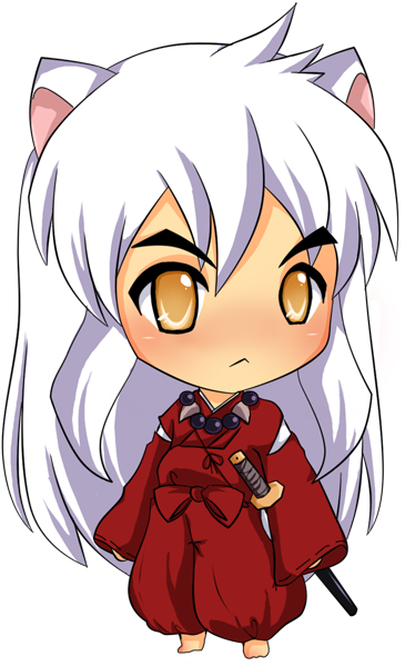 Berarti "orang Pendek" Atau "anak Kecil" - Inuyasha Chibi (371x600)