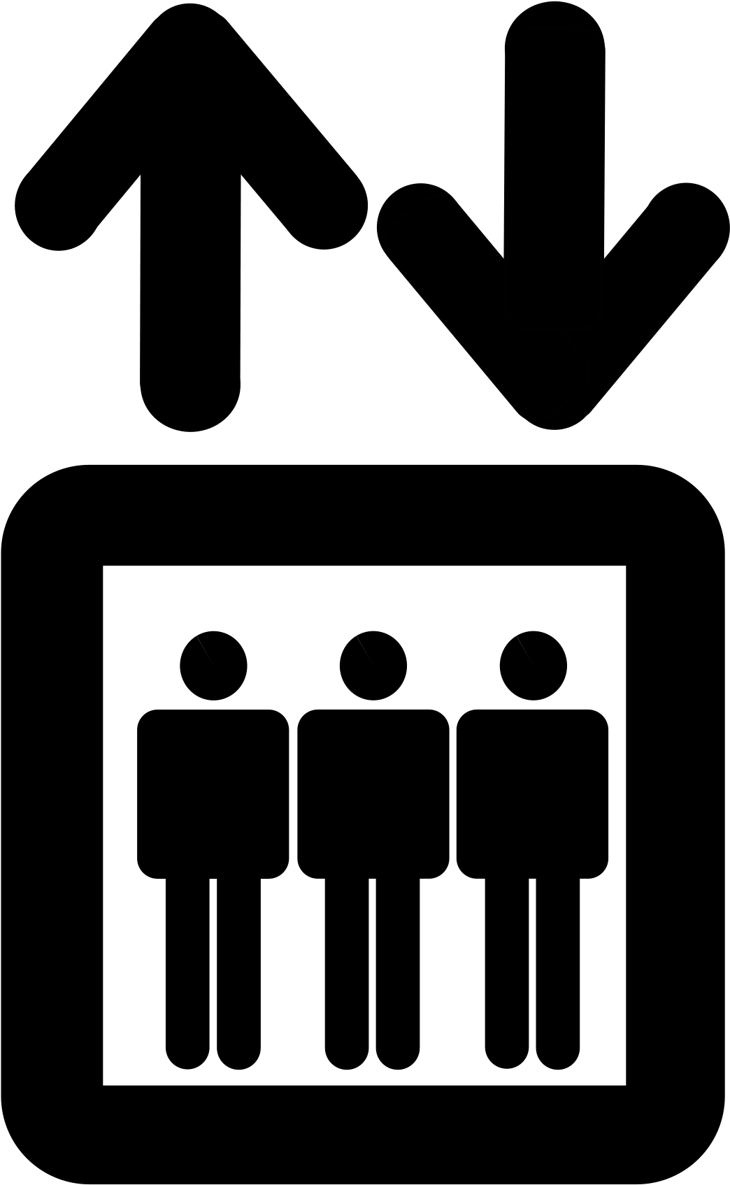 Open - Elevator Icon (2000x2003)