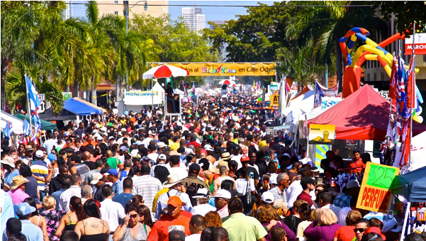 Miami Celebra Su Diversidad Cultural En Tradicional - Festival De Calle Ocho (790x444)
