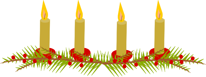 Advent Clipart - Advent Candle Border (712x266)