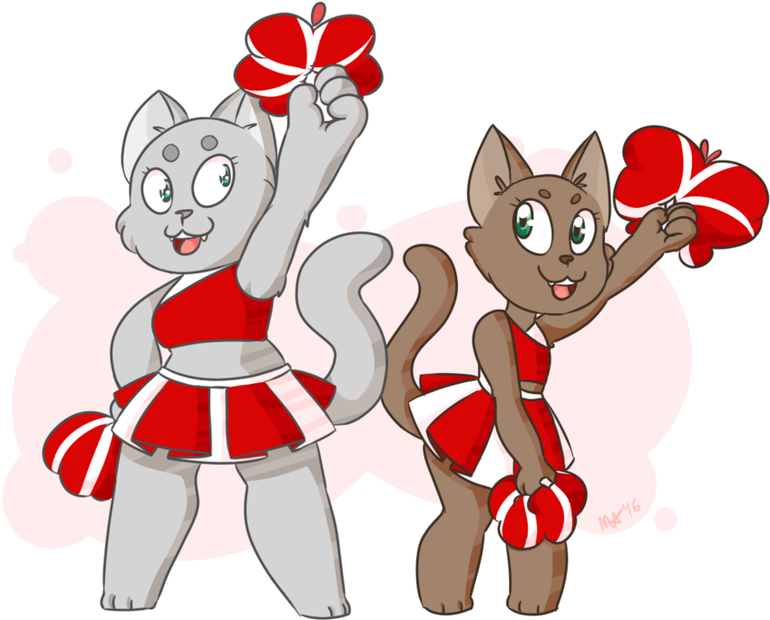 Kitty Cat Cheerleading By Threelegmeg - Cheerleading (1024x760)