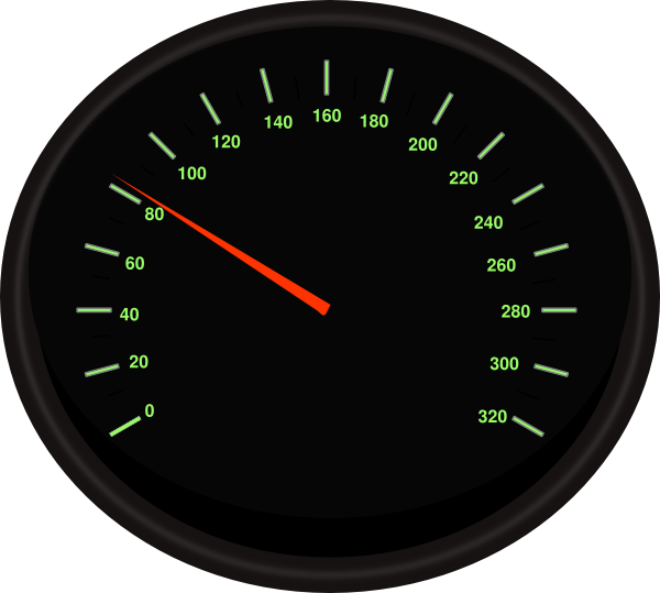 Speedometer 2 Clip Art At Clker - Speedometer (600x539)