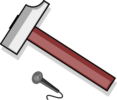 Hammer, Nail, Tool, Carpenter, Repair - Hammer Clipart (397x340)