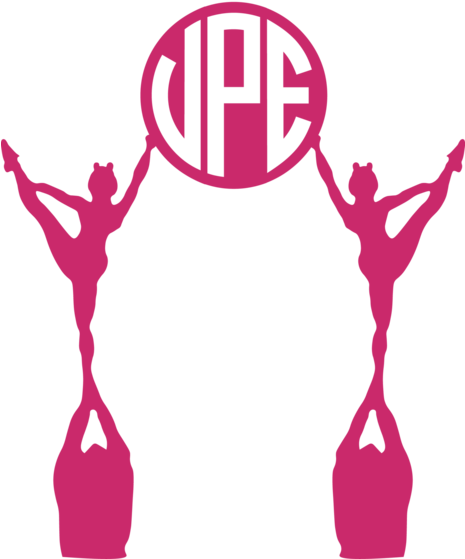 Cheerleading Monogram Vinyl Decal - Cheerleading Silhouette (464x600)