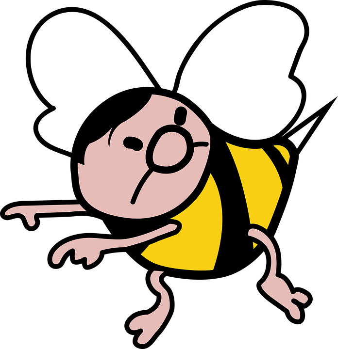Cartoon Bumble Bee 20, Buy Clip Art - Abelhas Enxame Desenho Png (696x720)