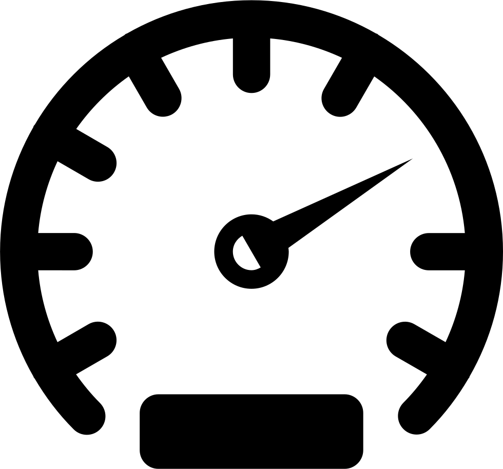 Speedometer Comments - Speedometer Black And White (980x914)