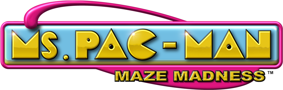 Maze Madness Transparent Png Logo By Framerater - Ms Pacman Maze Madness (1024x354)