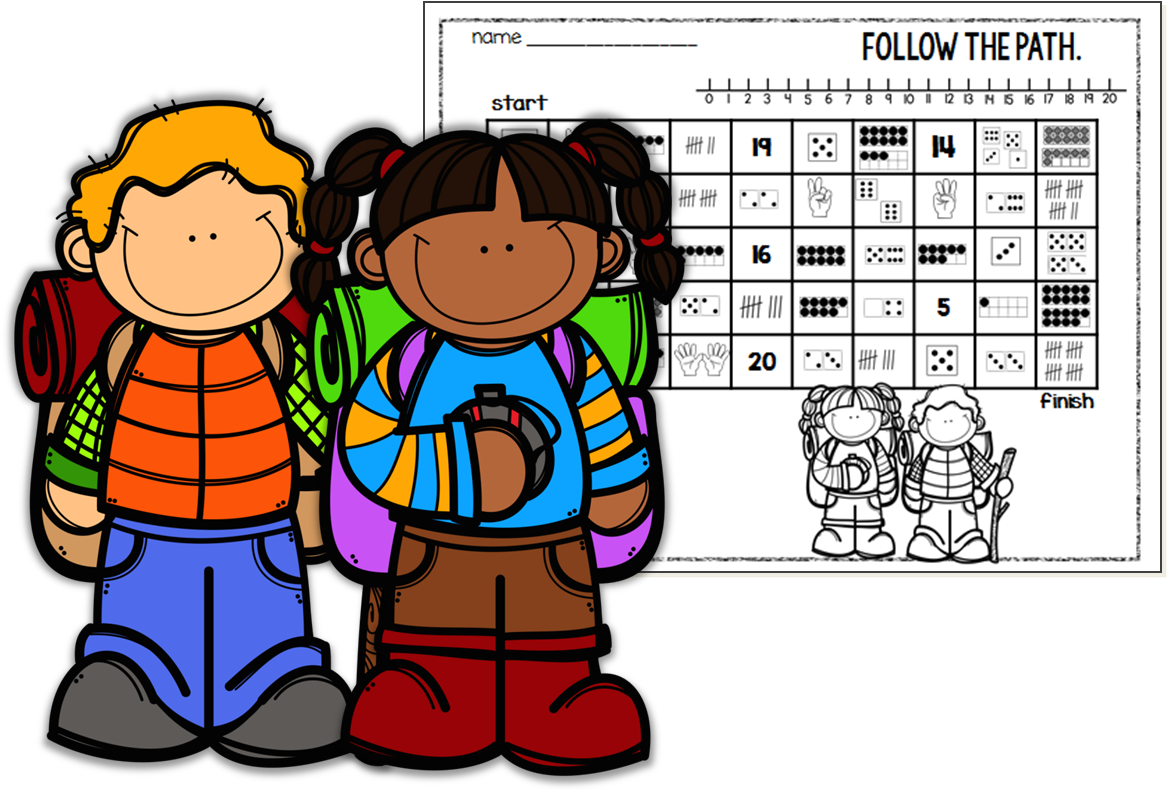 Free Number Maze - Cartoon (1208x814)