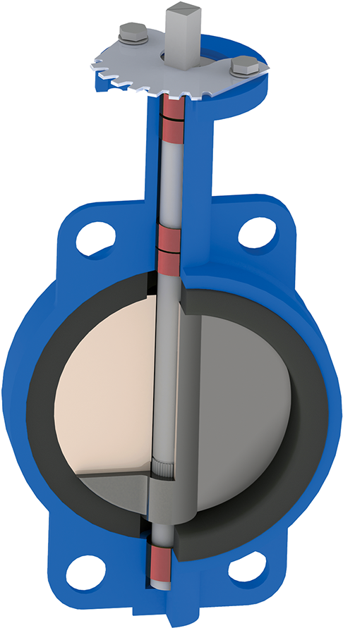 Series 2302 C And 2502 C Overview - Parts Of A Butterfly Valve (659x957)