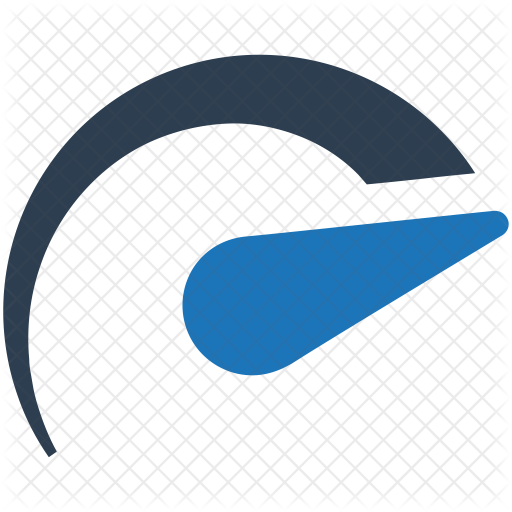 Speedometer Icon - Calligraphy (512x512)