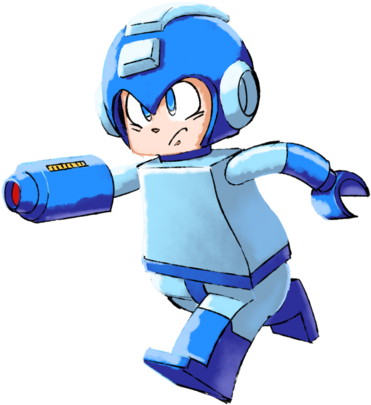 Lego Megaman By Drawloverlala - Lego Megaman (400x444)
