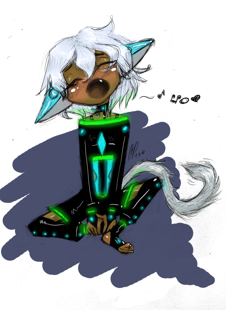 Fuerys New Laptop By Zaikataki - Illustration (763x1048)