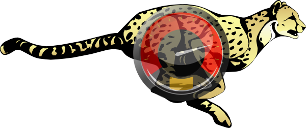 Evolutionary Truth By Piltdown Superman - Cartoon Cheetah Running (600x252)