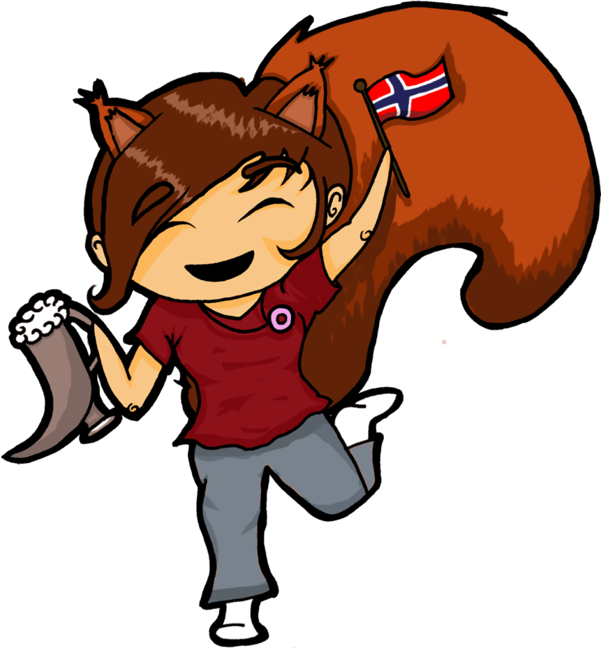 Arrived In Norway By Camilleln - Cartoon (861x928)