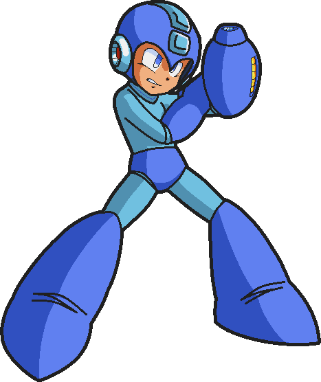 Mega Man Png Picture - Megaman Portrait (467x556)