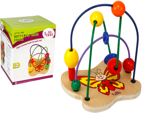 Butterfly Maze Chase Pre School Toy - Baby Toys (500x500)