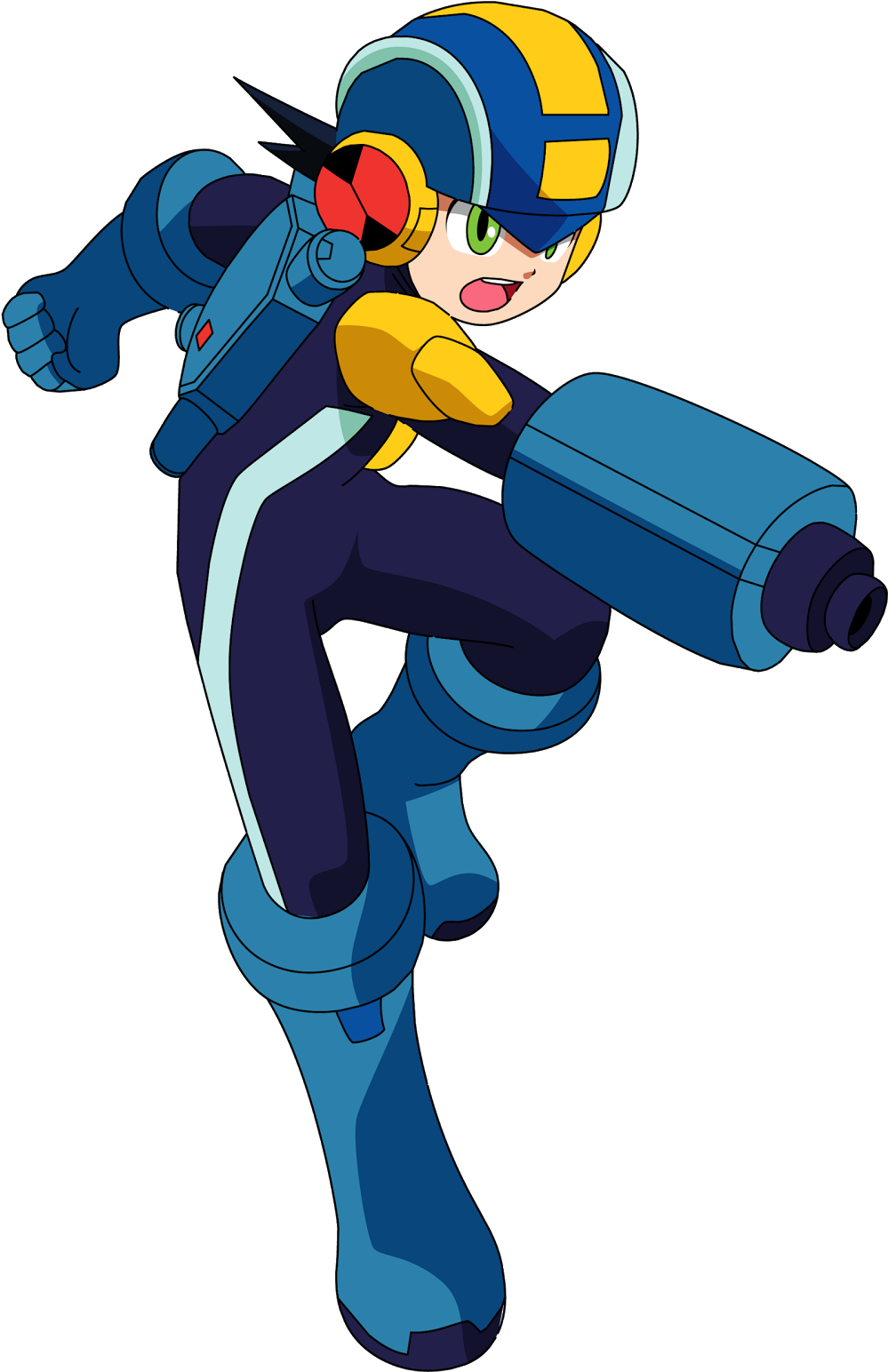 The Disadvantage Of The Vector Drawings Is That They - Megaman Nt Warrior Png (1091x1600)