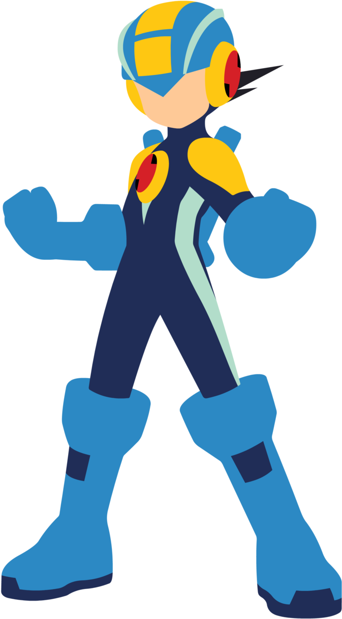 Megaman Vector By Jax89man Megaman Vector By Jax89man - Megaman Battle Network Minimalist (1024x1229)