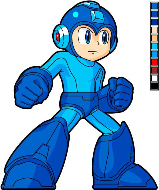 Mega Man Hd Sprite By Availation - Art (527x627)