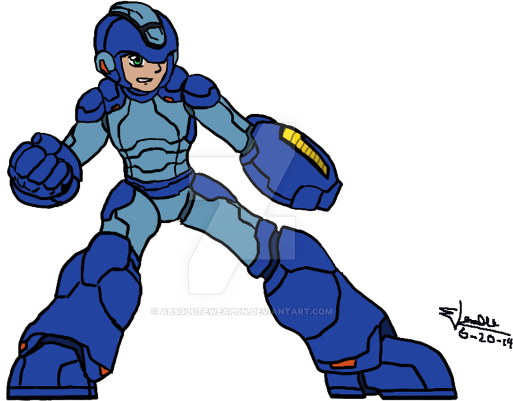 Super Fighting Robot Mega Man By Absoluteweapon - Super Fighting Robot Megaman (800x650)