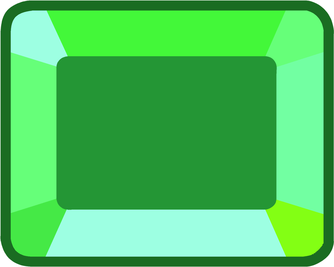 Emerald Clipart Square Gem - Steven Universe Emerald Gem (1280x1083)