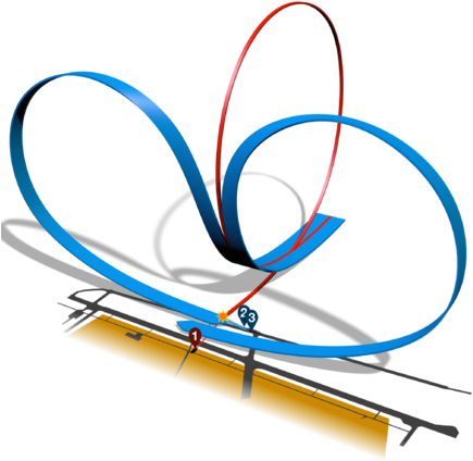 The Flight-paths Of The Frecce Tricolori Aircraft - Ramstein Accident (440x440)