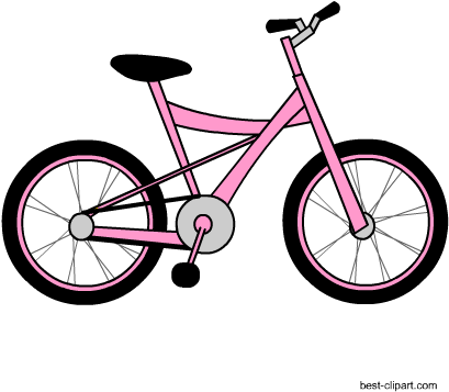 Pink Bicycle Free Clip Art Image - Apollo Girls Bike 20 (450x450)