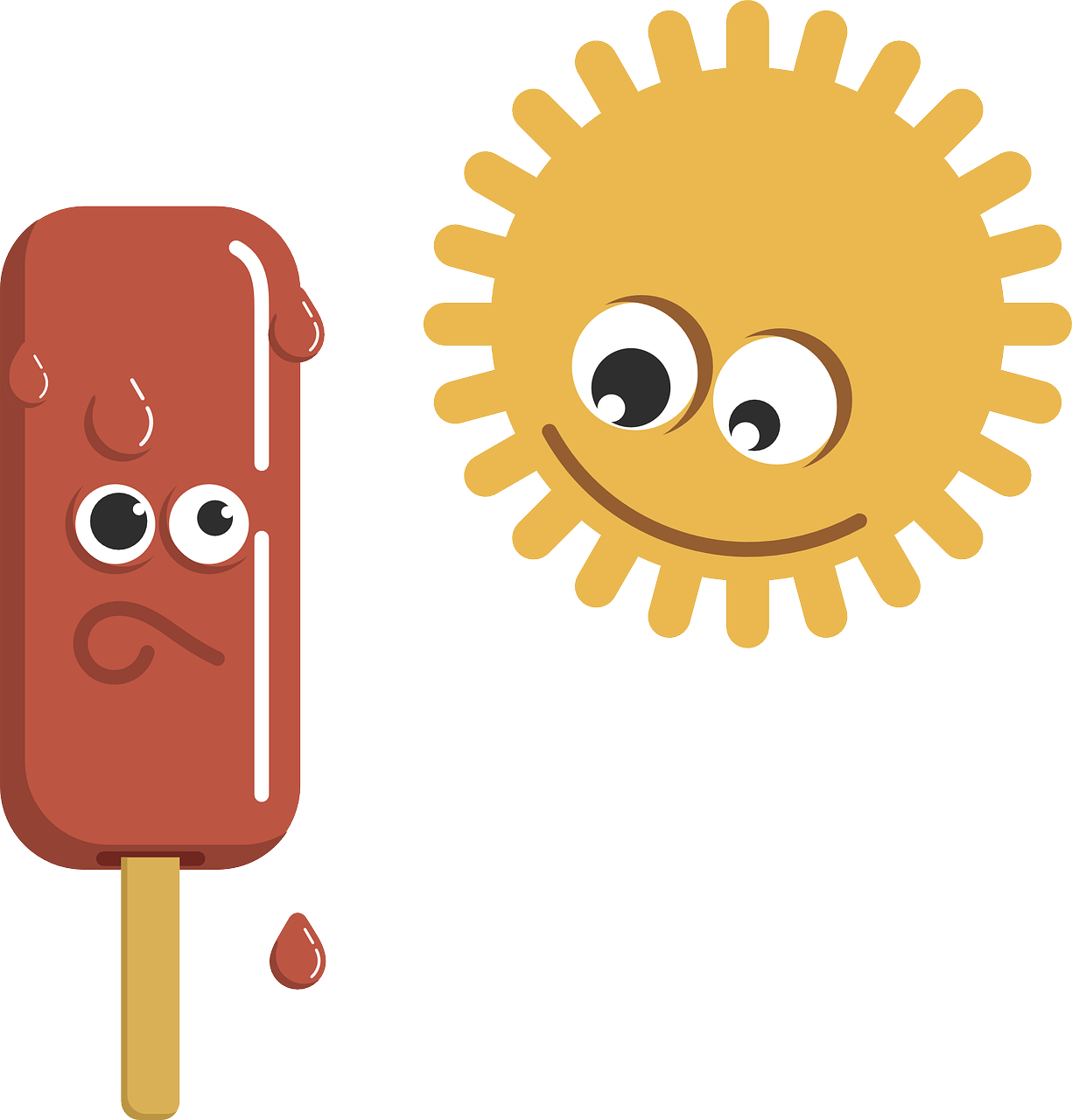 Summer Moving Tip - Helado Derretido Por El Sol (1225x1280)