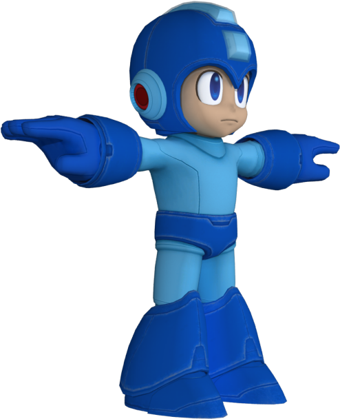 Download Zip Archive - Megaman Smash Bros Model (750x650)