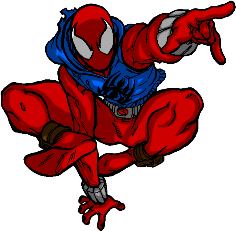 #spiderman #scarlet #clip #art - Scarlet Spiderman (876x912)