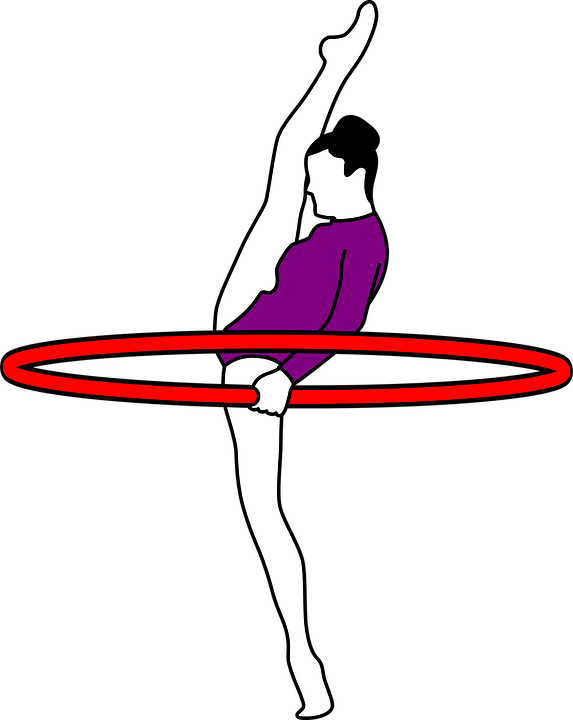 Summer Gymnastics Cliparts 8, Buy Clip Art - Ginastica Rítmica O Arco Gif (573x720)