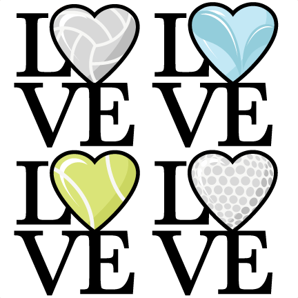 Love Sports Title Set Scrapbook Cut File Cute Clipart - Bizequity Logo (432x432)
